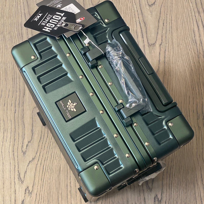 高档行之旅行李箱女大容量ins网红铝框拉杆箱男登机箱20寸小旅行 - 图1