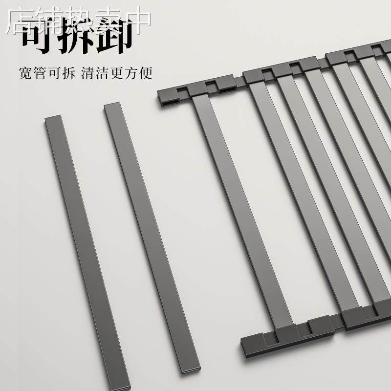 沥水架304不锈钢厨房水槽置物架洗碗池碗碟收纳篮折叠卷帘沥水垫,淘宝优惠券,粉丝福利购,淘宝优惠卷