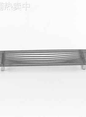 抽象艺术线条展示托盘摆件售楼处样板间餐厅客厅长条桥形果盘饰品