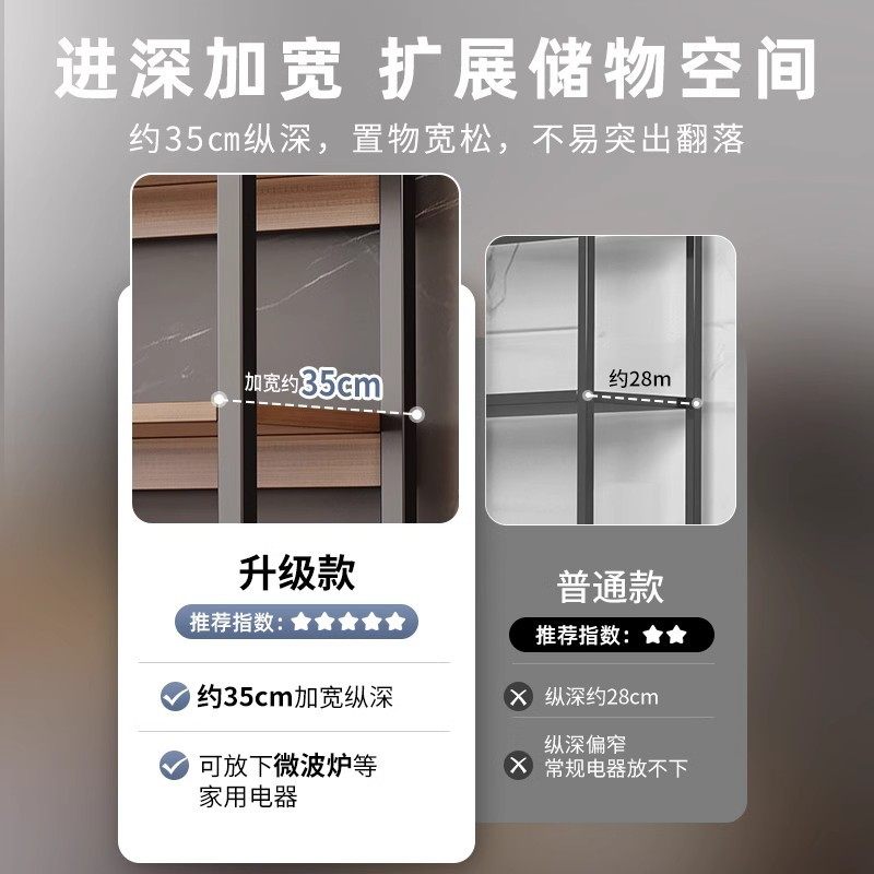 厨房多功能置物架落地多层微波炉锅具收纳架家用简易货架杂物架子,淘宝优惠券,粉丝福利购,淘宝优惠卷