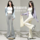 Leggings ໂຍຄະຂອງແມ່ຍິງທີ່ມີເກີບແອວສູງ, ໂດຍບໍ່ມີສາຍທີ່ງຸ່ມງ່າມ