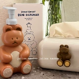 Милое очищающее молочко, вместительный и большой гель для душа, бутылка, с медвежатами