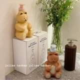 Милое очищающее молочко, вместительный и большой гель для душа, бутылка, с медвежатами