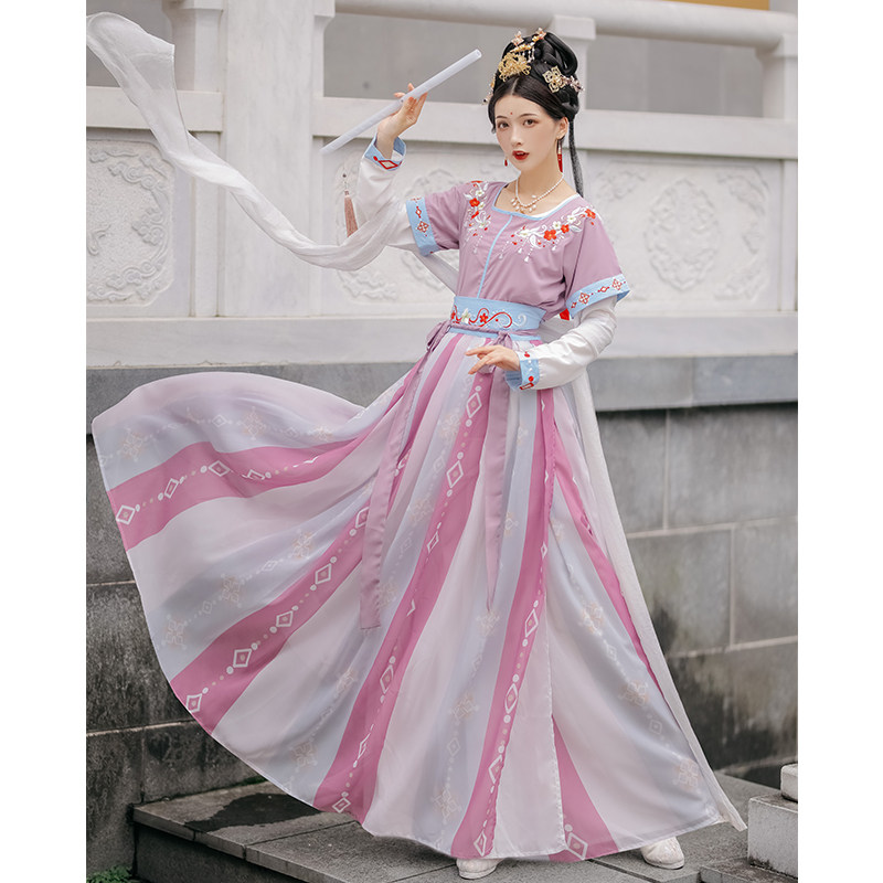 芙立诗正品原创【韶华惊梦】坦领汉服 芙立诗汉服