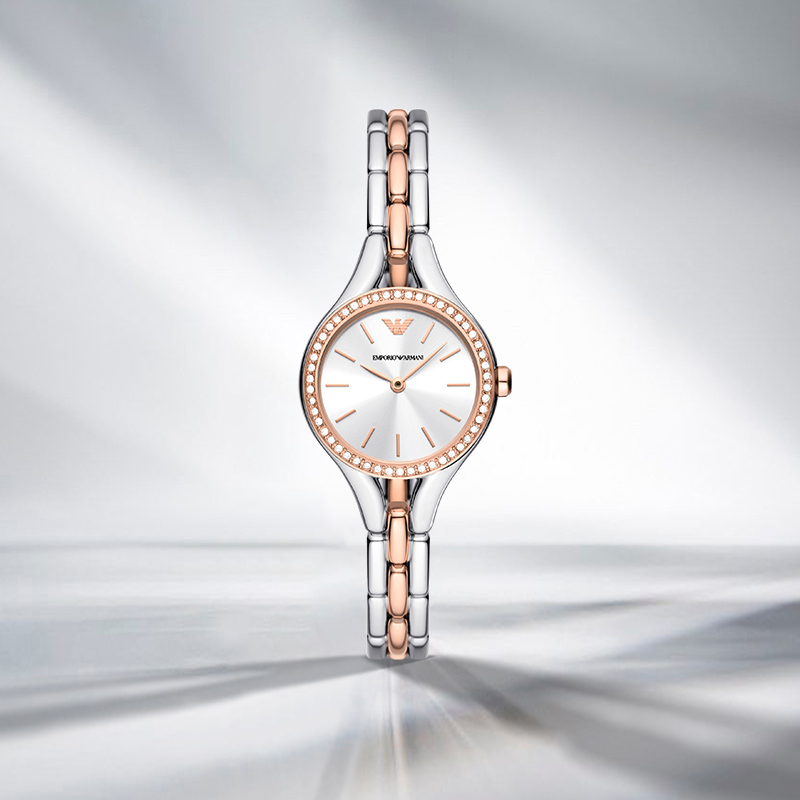 Armani steel belt quartz women's simple