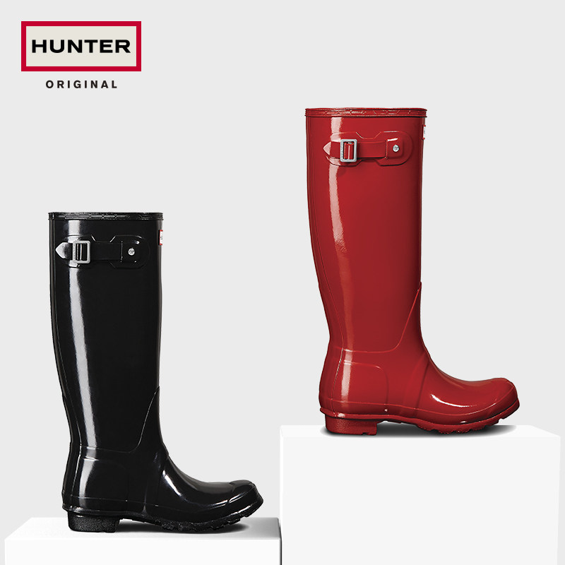 hunter英国经典惠灵顿高筒靴雨靴 HUNTER雨鞋