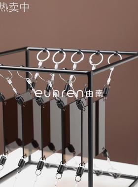 现代简约创意艺术方形叠影结构摆件样板间书房家居展示架软装饰品