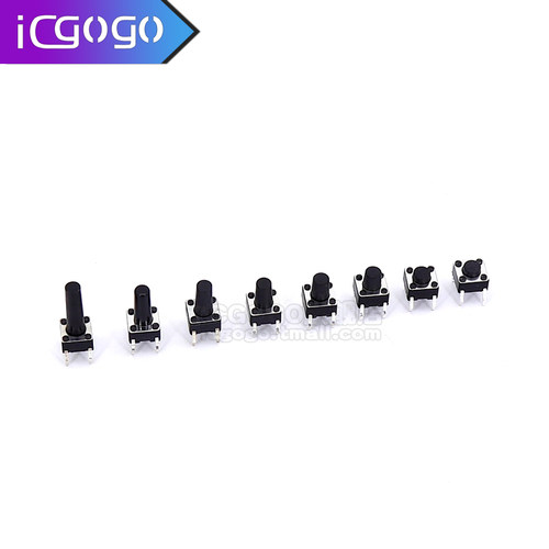 轻触开关 6*6*5 直插 电磁炉微动按键按钮6X6X4.3/5/6/7/8/9/10mm - 图3