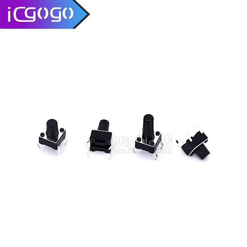 轻触开关 6*6*5 直插 电磁炉微动按键按钮6X6X4.3/5/6/7/8/9/10mm - 图2