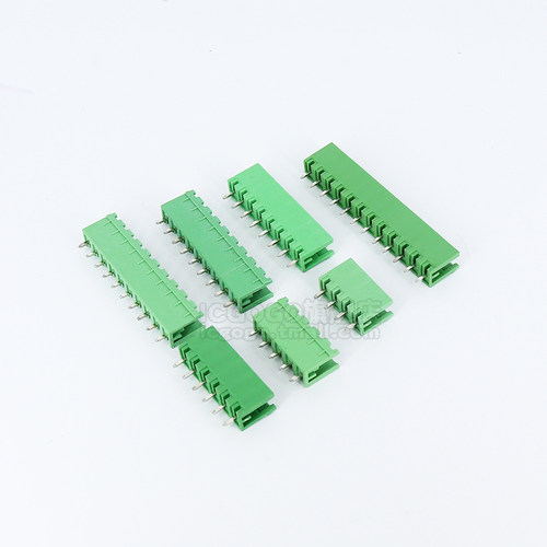 KF2EDGV 5.08插拔式接线端子直针插座2/3/4/5/6/8/10P绿色5.08MM - 图0