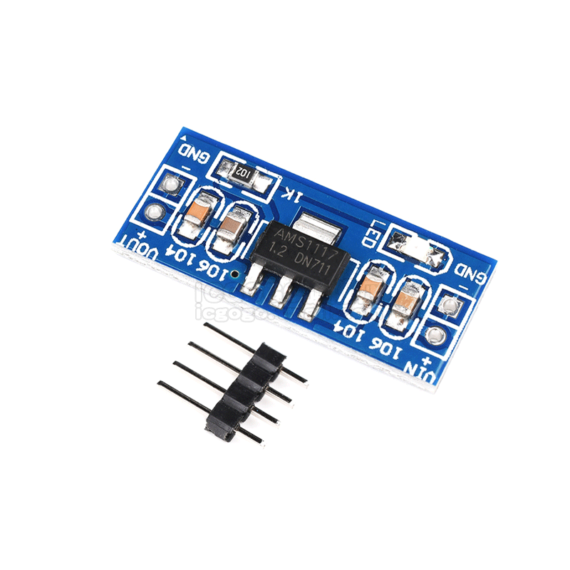 降压电源模块 AMS1117 3.3V 1.2/1.5/1.8/2.5/5.0/稳压电源板插针 - 图3