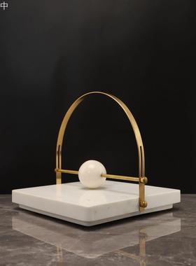 欧式简约镇纸纸巾架样板房电视柜书房客厅茶几家居软装饰品摆件