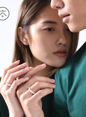 原创设计风情侣异地恋刻字对戒