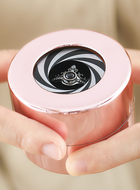 情侣时尚风纯银生日礼物戒指定制