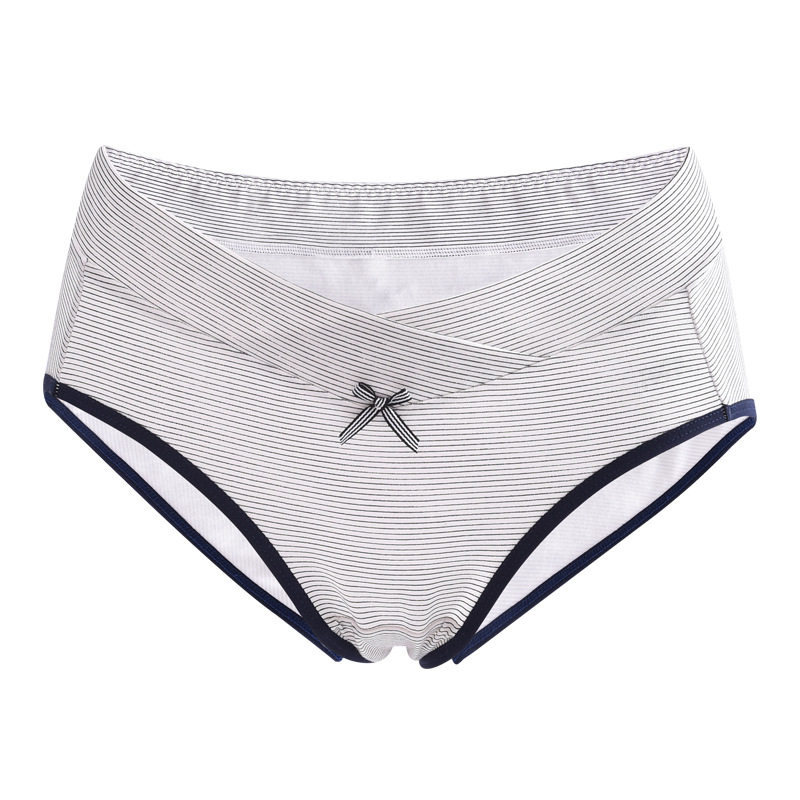 孕妇纯棉夏螺纹高腰大码孕期内裤 舒威娜内裤