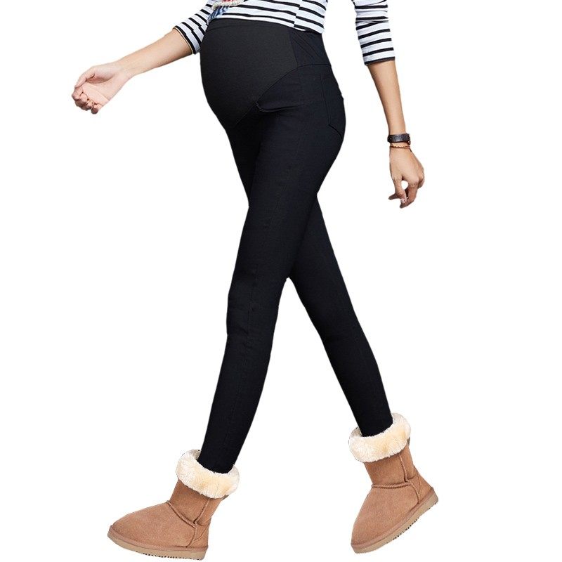 加长孕妇春秋款冬装高个子小黑裤子 舒威娜孕妇打底裤