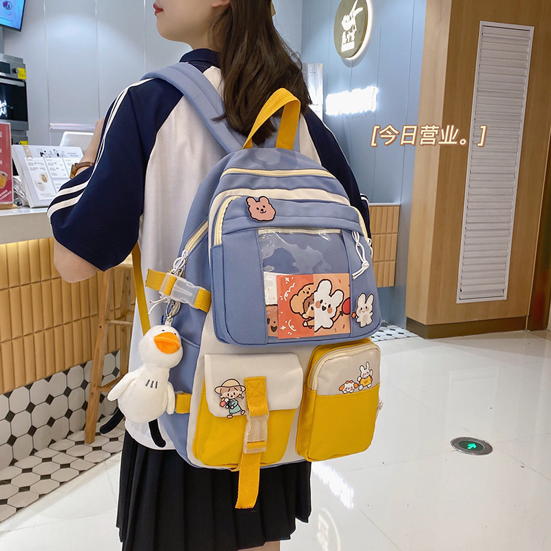 冠军日系女小学生高中学生双肩包 欧瀚双肩背包