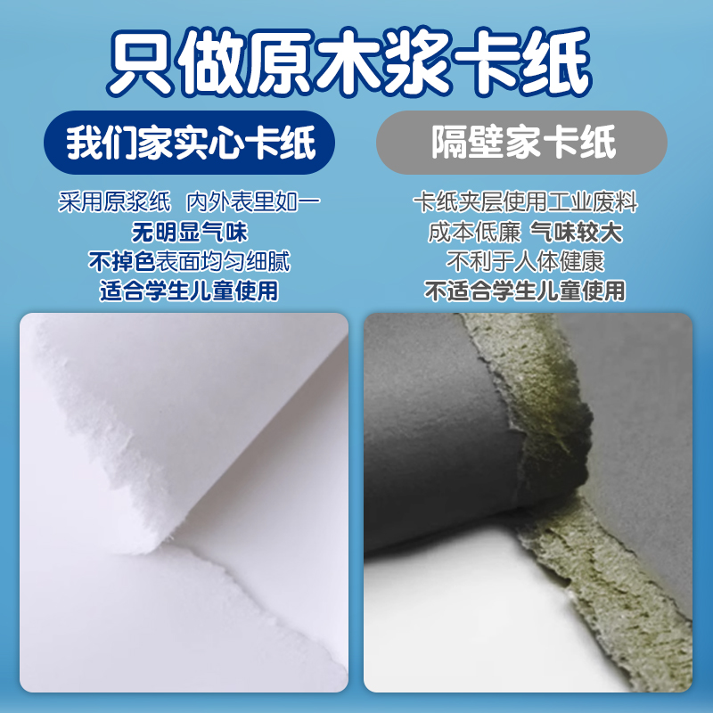 230g加厚a3手抄报专用绘画纸小学生美术画画用a4白纸一年级幼儿园4K速写纸素描纸8k儿童马克笔彩铅涂鸦图画纸 - 图3