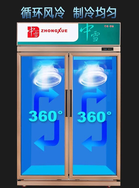中雪风冷无霜展示柜商用