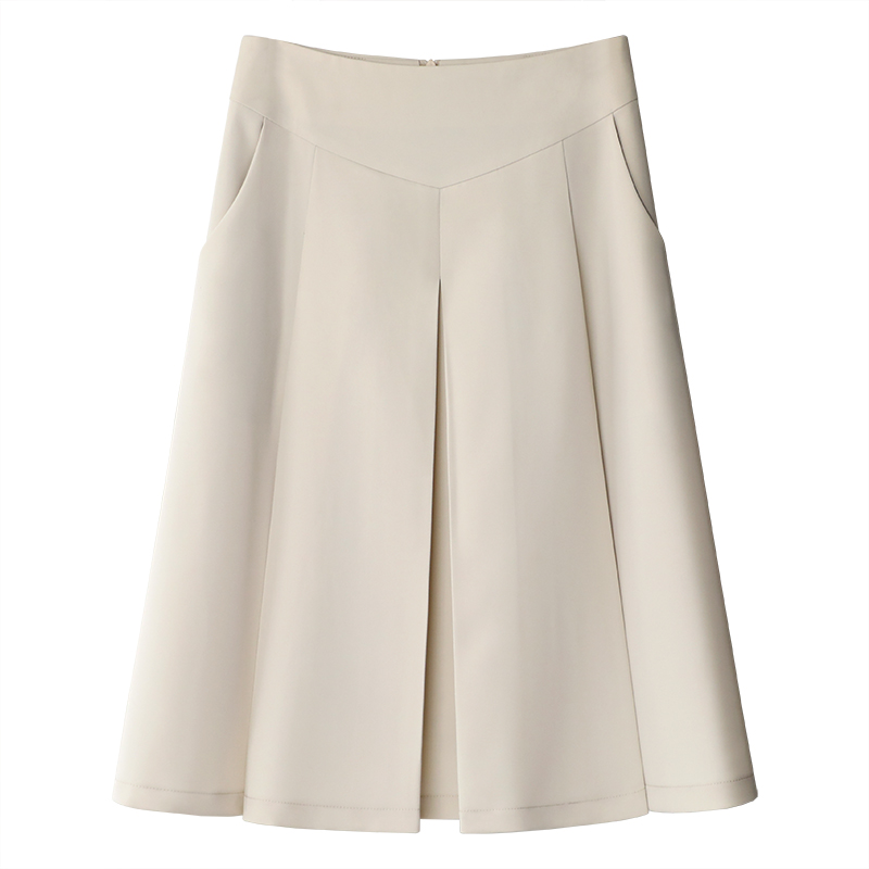 2023春季新款高腰中长款长裙半身裙 浅婼半身裙