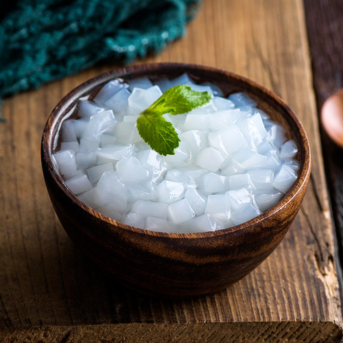 盾皇 原味椰果粒水晶椰子果肉 甜品珍珠奶茶原料椰果奶茶专用1kg - 图0