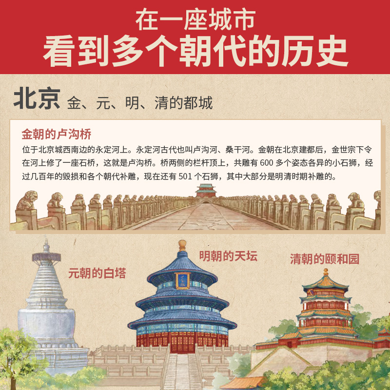 到历史上的都城去旅行（25座古都串起一部简明、清晰的中国史，带孩子旅行告别“外行看热闹”。圆脊精装，7-14岁适读。歪歪兔童-图3