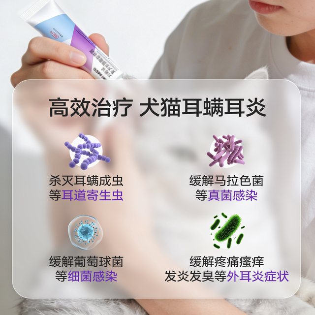 Longbot cat ear mite medicine compound nystatin