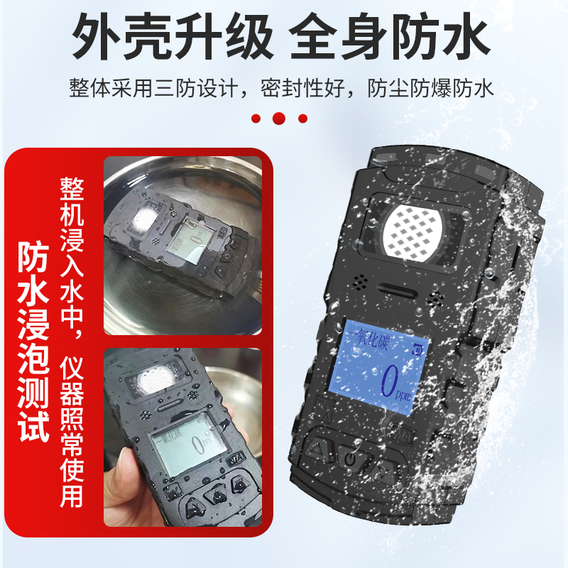 便携式矿用一氧化碳气体检测仪CO探测报警器井下隧道煤安CTH1000 - 图1