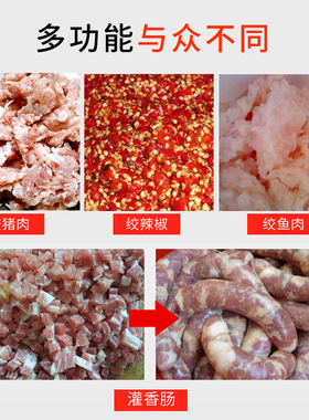 红鹰电动绞肉机商用大功率多功能