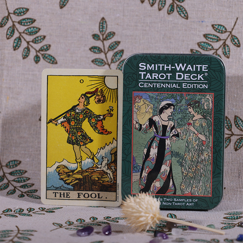 进口正版伟特百年韦特塔罗牌迷你铁盒版 Smith Waite Tarot维特卡-图3