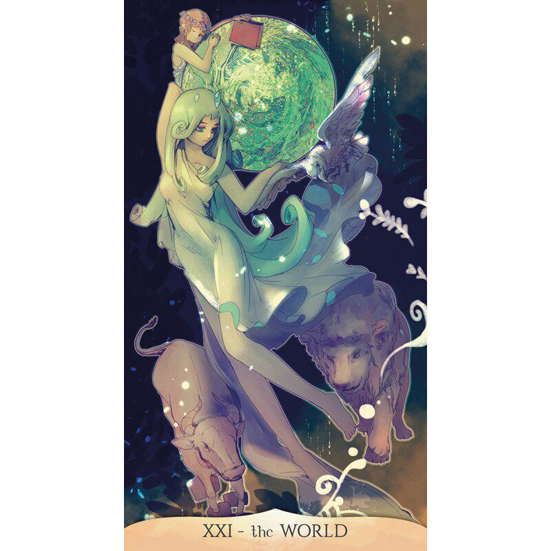 【现货】进口正版无边框Traditional Manga Tarot 传统漫画塔罗牌 - 图0