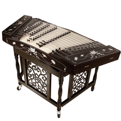Hengle Chicken Wings Wood Yanqin Playing Yangqin Instrument Chicken Wings Bay Sculpture Yanqin Examination Examination 402 Yangqin Lotus Flowers