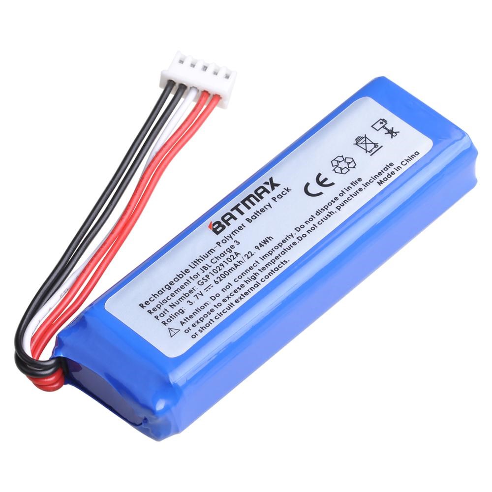 3.7V 6200mAh Battery Bateria GSP1029102A for JBL Charge 3 - 图2