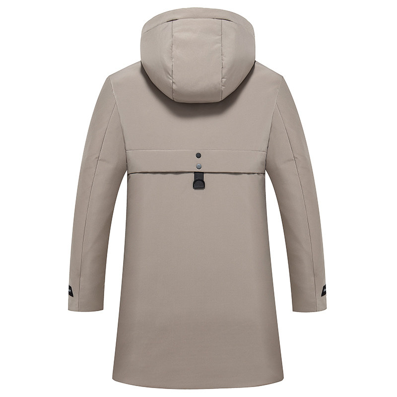 雅鹿冬季中长款男士活里活面羽绒服 雅鹿润京羽绒服