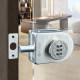 Fearless 304 stainless steel punch-free glass door lock