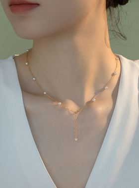 星空满天星珍珠项链轻奢小众