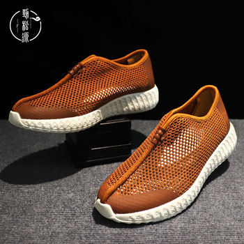 Dapingshan Camel Monk Shoes Summer Mesh ຜູ້ຊາຍເກີບດຽວ Monk ເກີບ breathable ອ່ອນ Sole Monk Monk Taoist ເກີບ Luo