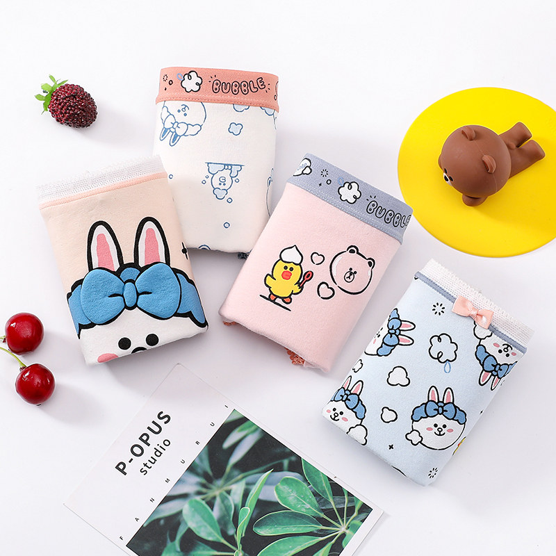 【布朗熊联名】芬腾女纯棉抗菌三角裤 ftkk内裤