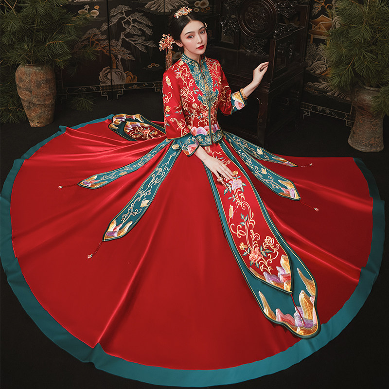 秀禾服2020新款结婚礼服女中式婚纱 瑶瑟花样年华旗袍