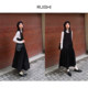 RUISHI芮时 美拉德穿搭 不规则结构设计感背心裙无袖连衣裙女秋冬