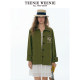 TeenieWeenie ຫມີ Jacket ແມ່ຍິງ Summer Retro ງ່າຍດາຍ Pastoral embroidered Lapel ຄົນອັບເດດ: ເທິງ