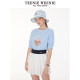 TeenieWeenie bear knitted T-shirt women's sweater summer trend new casual sweet cool round neck short sleeves