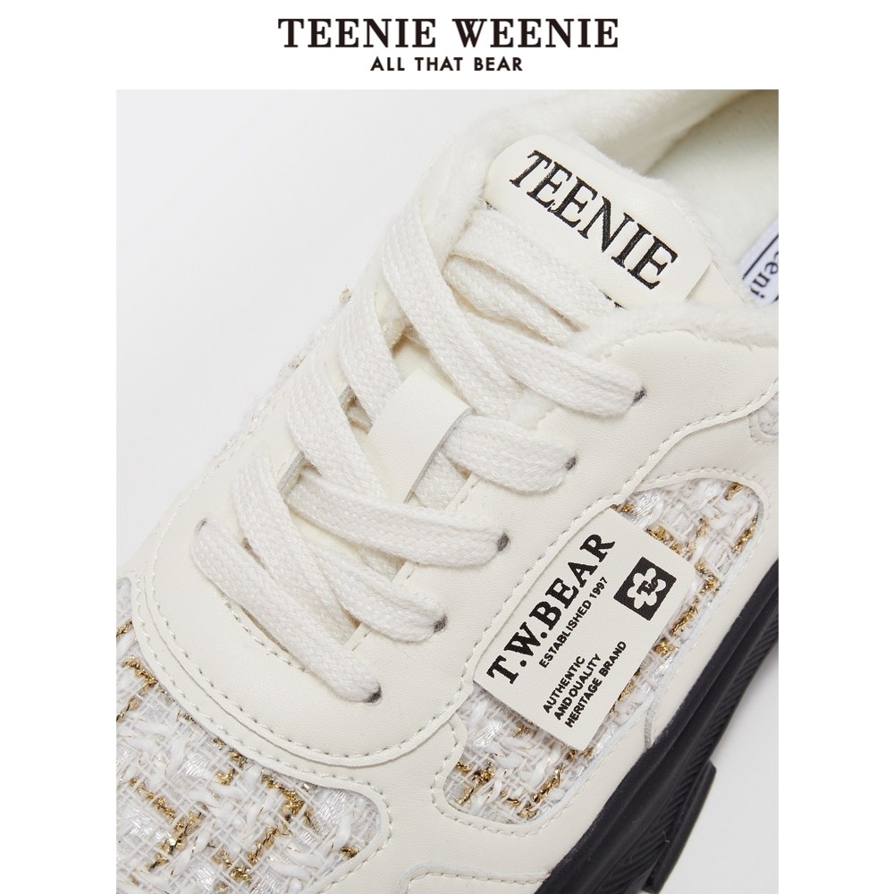 TeenieWeenie小熊奥莱简约老爹鞋冬季小香风加绒保暖气质女鞋,淘宝优惠券,粉丝福利购,淘宝优惠卷