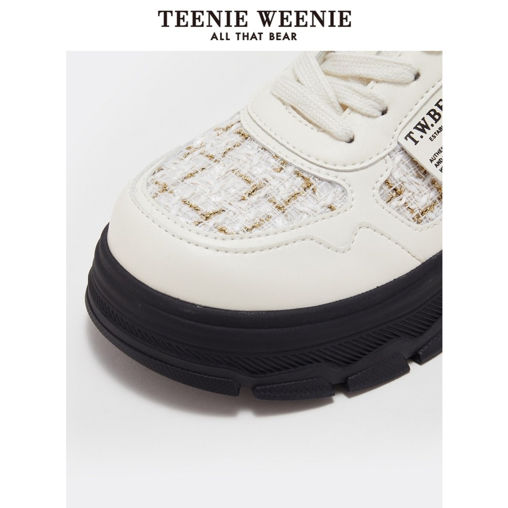 TeenieWeenie小熊奥莱简约老爹鞋冬季小香风加绒保暖气质女鞋,淘宝优惠券,粉丝福利购,淘宝优惠卷