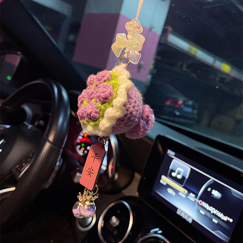 汽车挂件车内吊饰2025新款diy纯手工钩织平安车载后视镜车上挂饰,淘宝优惠券,粉丝福利购,淘宝优惠卷