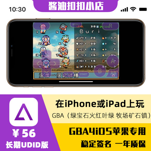 GBA4iOS苹果iOS用GBA模拟器口袋妖怪激进红剑盾铠之孤岛牧场物语 - 图0