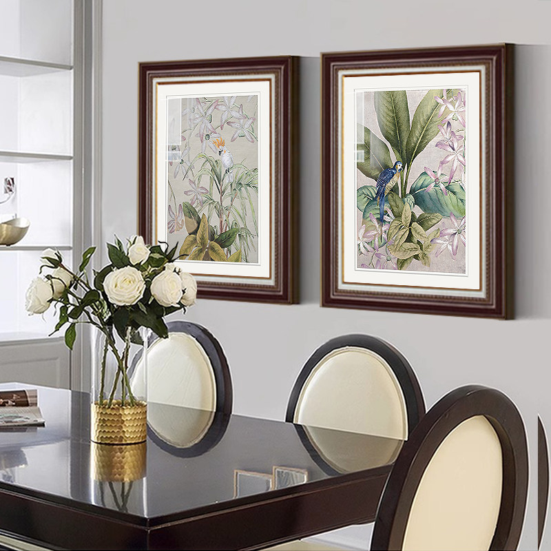 美式田园风格客厅装饰画现代轻奢沙发背景墙挂画卧室花鸟餐厅壁画,淘宝优惠券,粉丝福利购,淘宝优惠卷