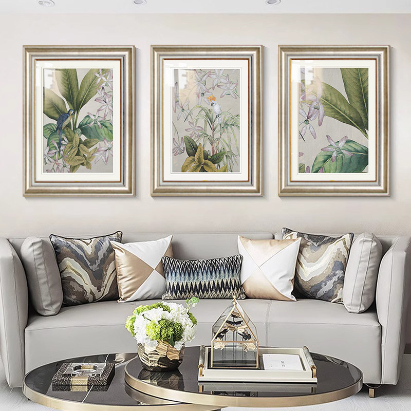 美式田园风格客厅装饰画现代轻奢沙发背景墙挂画卧室花鸟餐厅壁画,淘宝优惠券,粉丝福利购,淘宝优惠卷