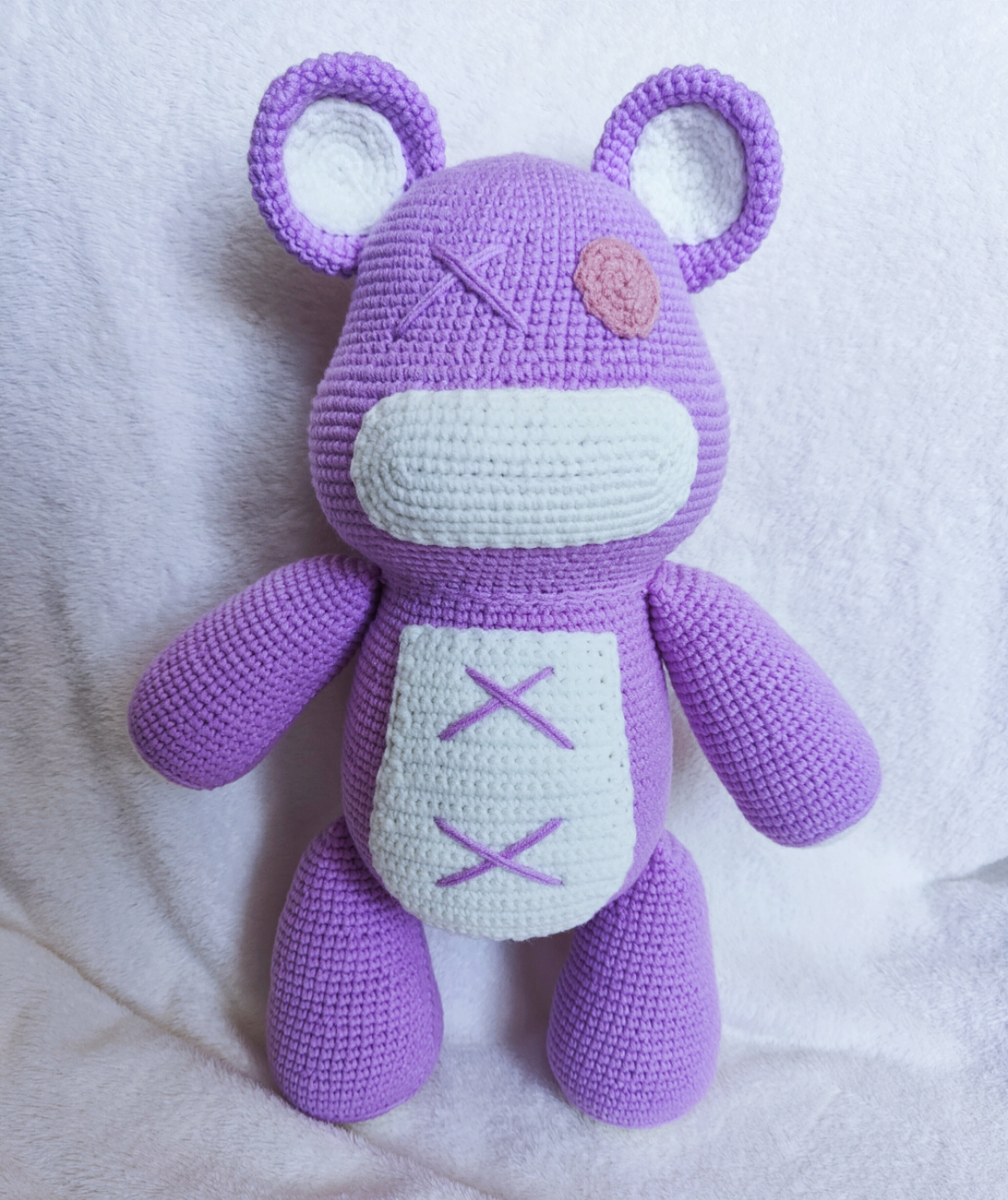 正品送女友男友情侣创意礼物提伯斯熊钩针编织安抚玩偶材料包手工