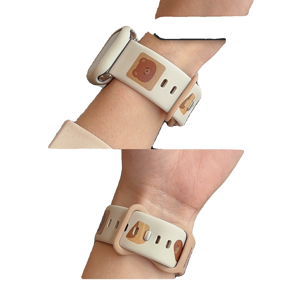 penpen-小熊印花女适用于苹果手表表带apple通用iwatch12345678se - 图3